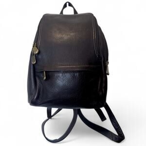 Le Donne Leather Collection U-Zip Mini Backpack